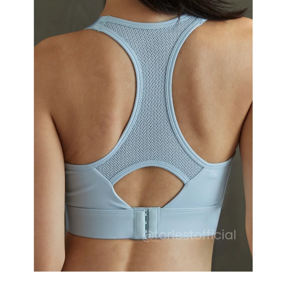 Light Blue Racerback Running Sports Bra from Forlest - Picture 2 of 8